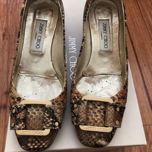 Jimmy choo snake skin heels